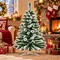 RAHEEV; 3 ft Snow Flocked Artificial Christmas Tree with Hinged Branches; Category:Christmas Tabletop & Accent Trees; Image:3